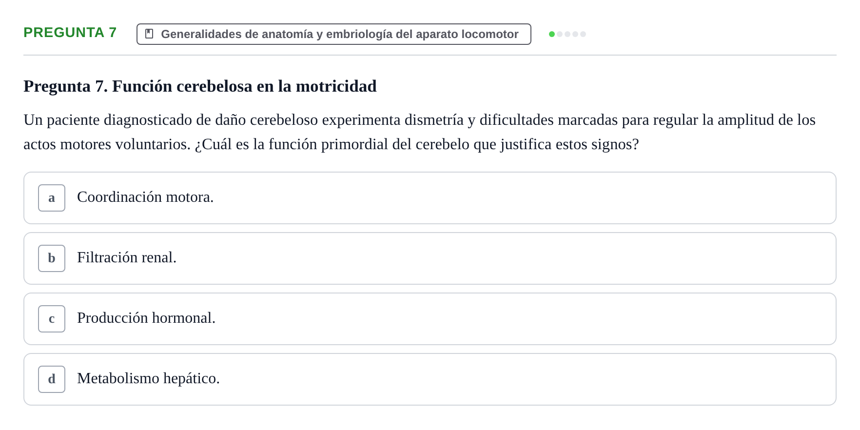 Enunciado: Pregunta 7