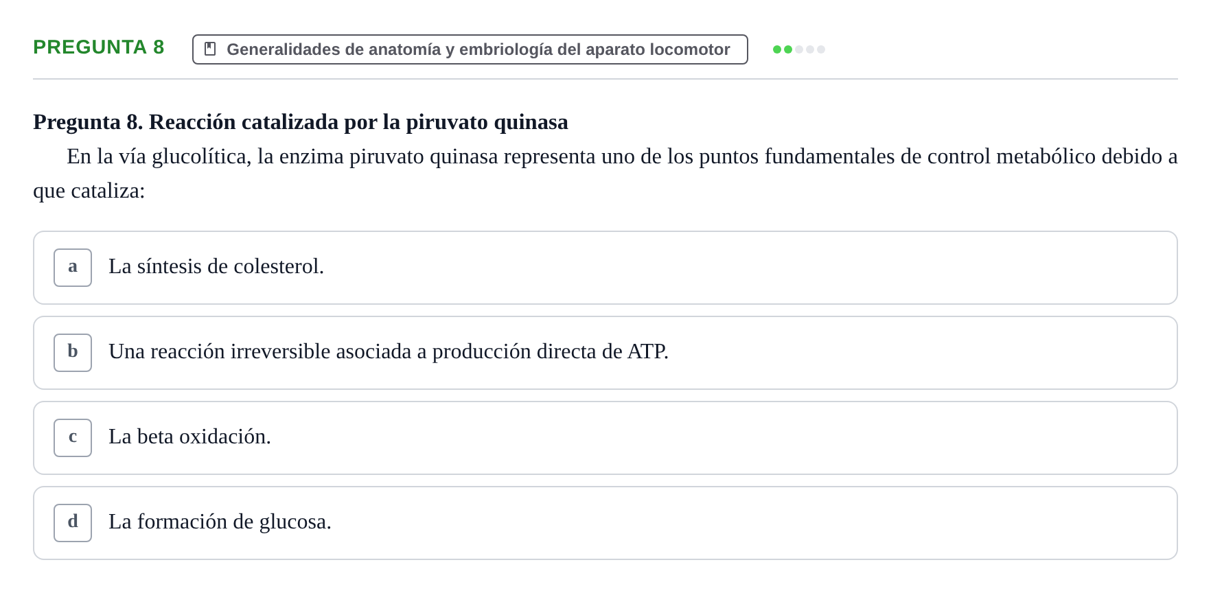 Enunciado: Pregunta 8