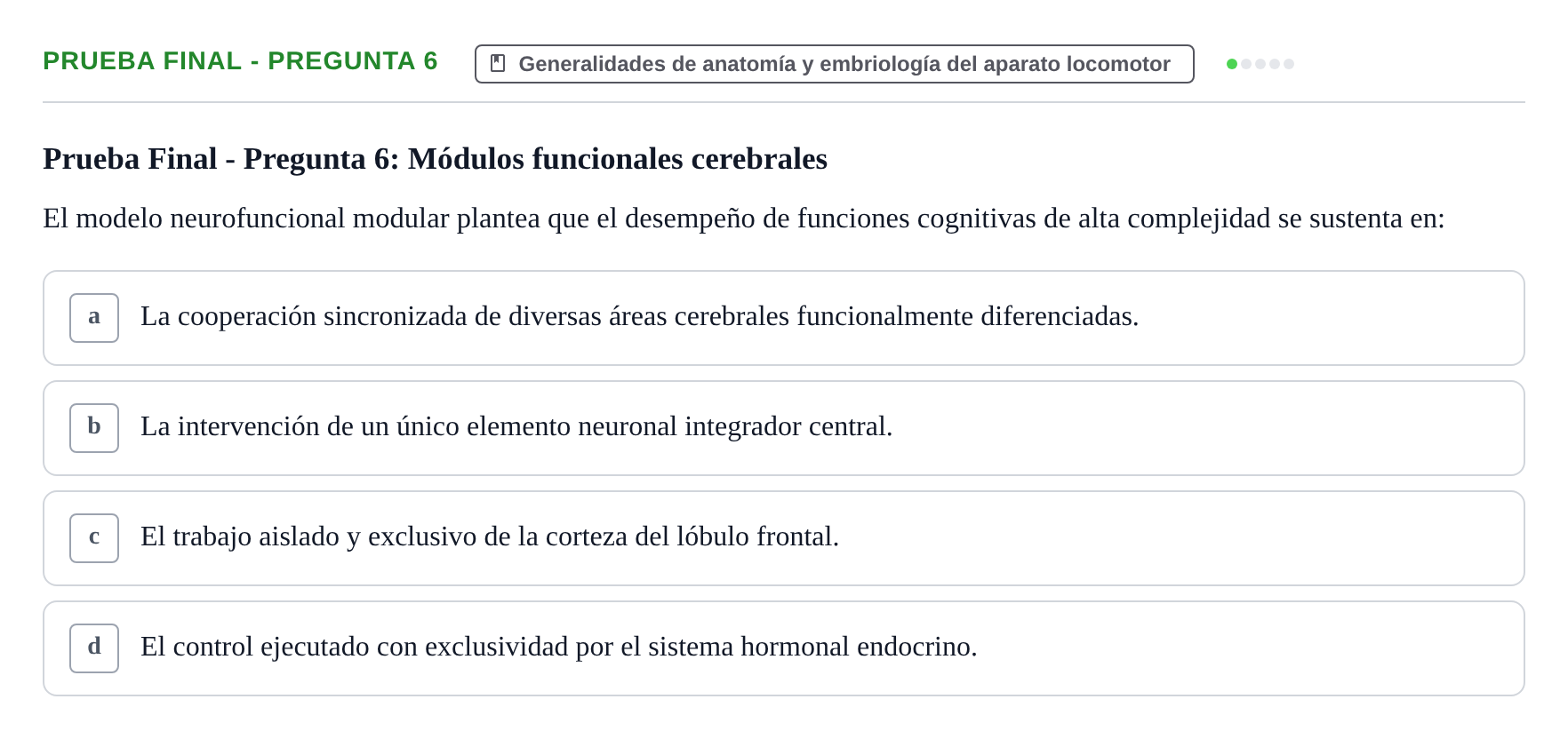 Enunciado: Prueba Final - Pregunta 6