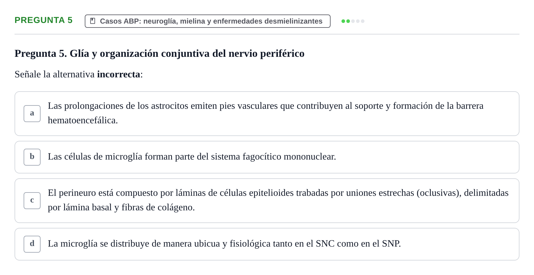 Enunciado: Pregunta 5 · Bases de la Investigación y Documentación URV Examen de Bases de la Investigación y Documentación