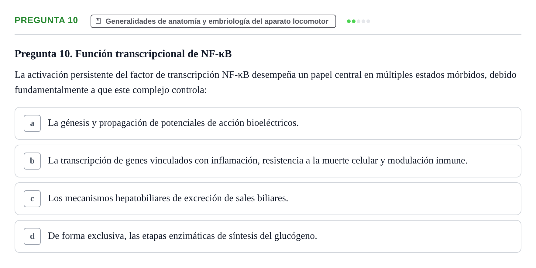Enunciado: Pregunta 10