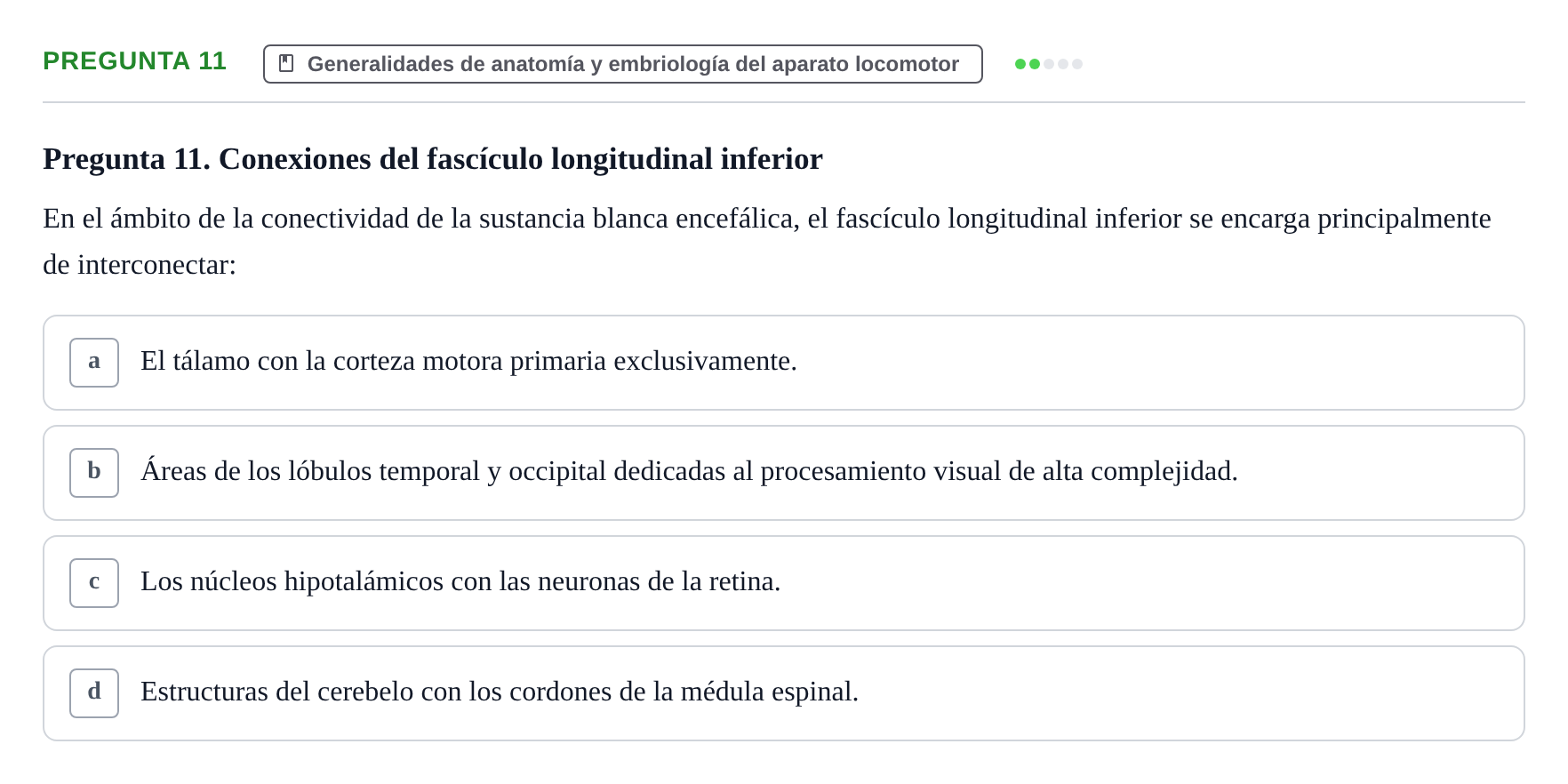 Enunciado: Pregunta 11