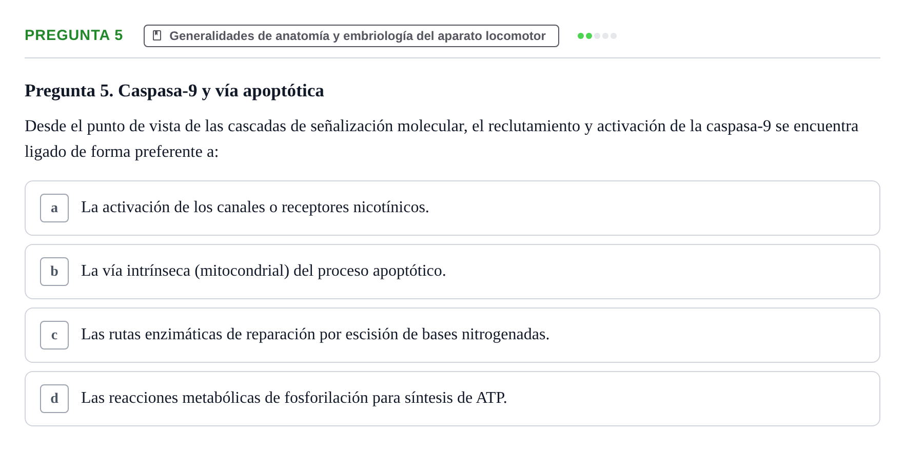Enunciado: Pregunta 5