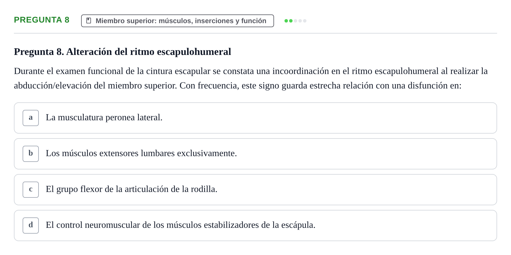 Enunciado: Pregunta 8