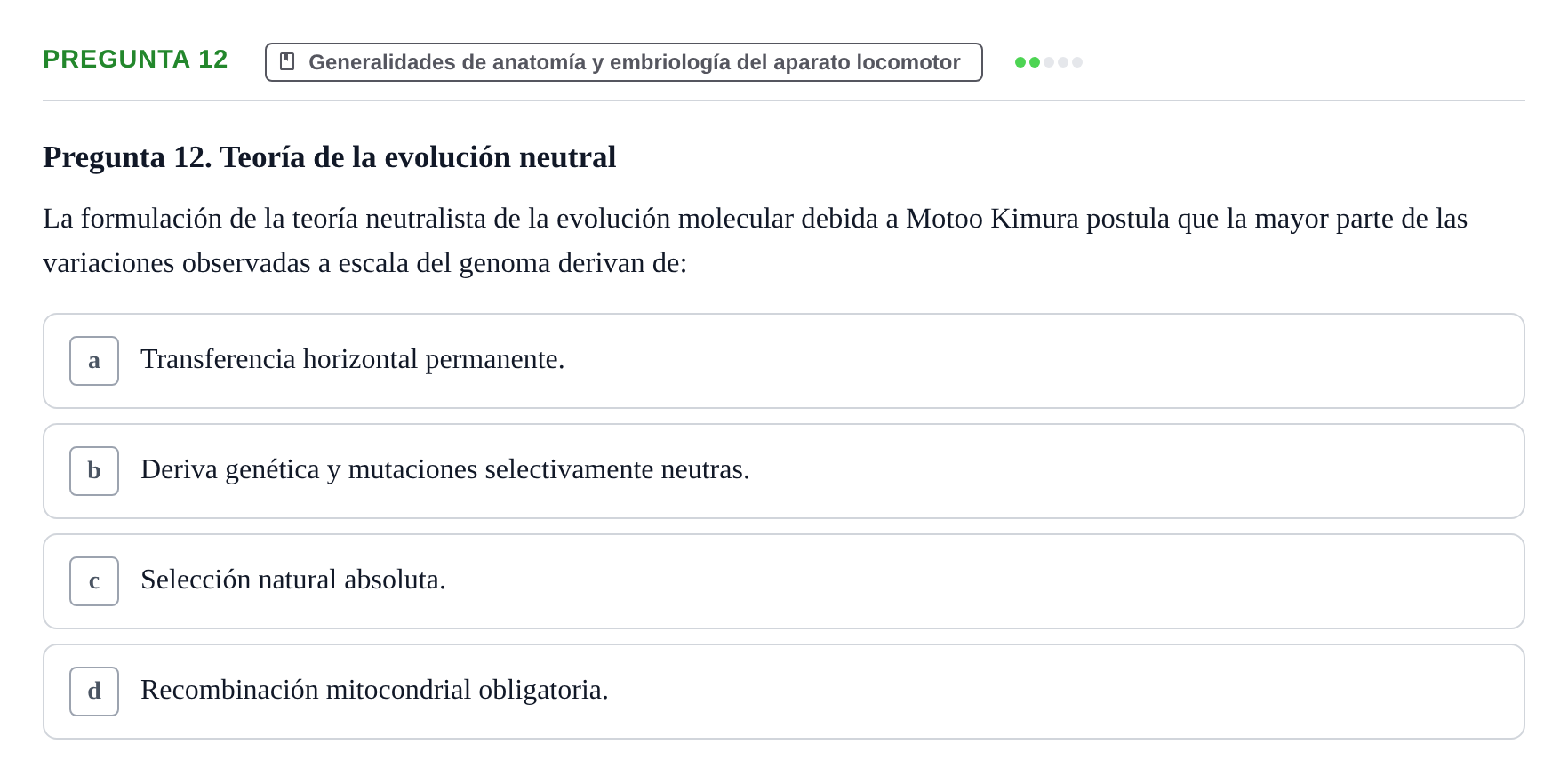 Enunciado: Pregunta 12