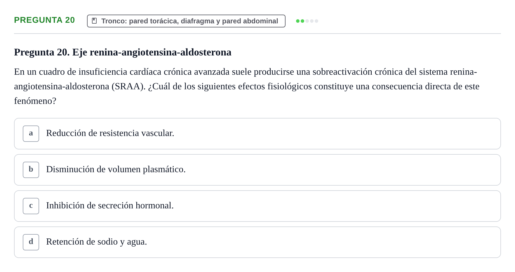 Enunciado: Pregunta 20