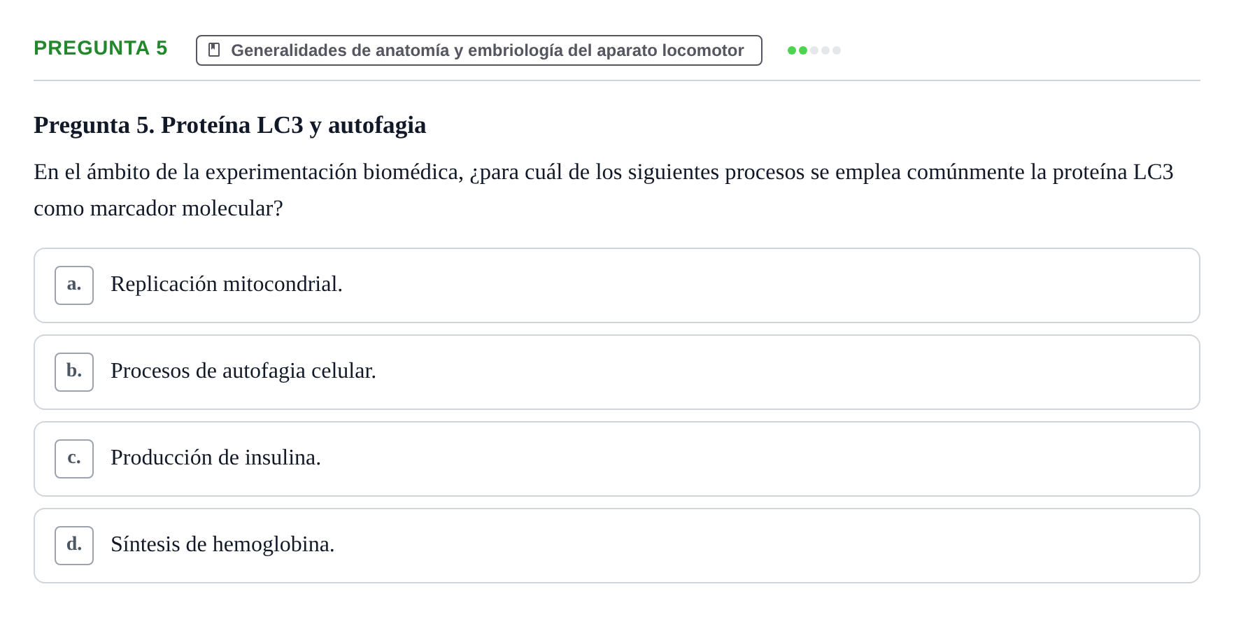 Enunciado: Pregunta 5