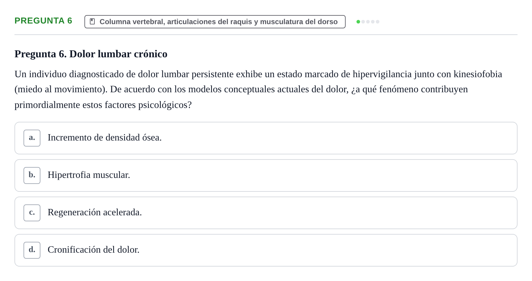 Enunciado: Pregunta 6