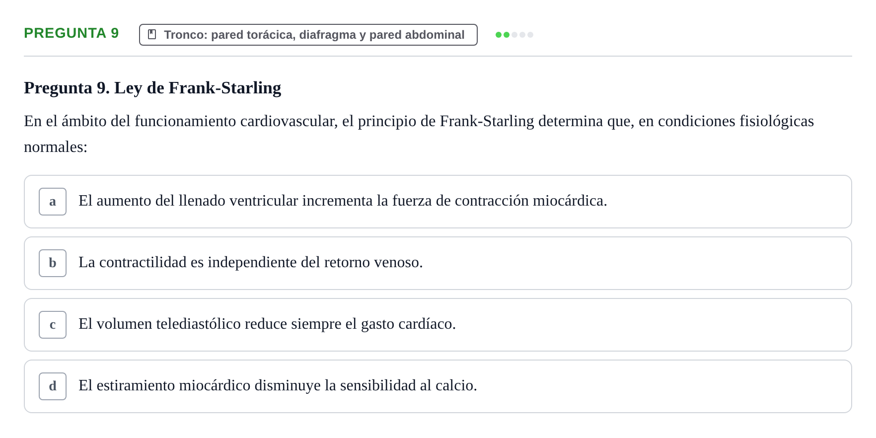 Enunciado: Pregunta 9