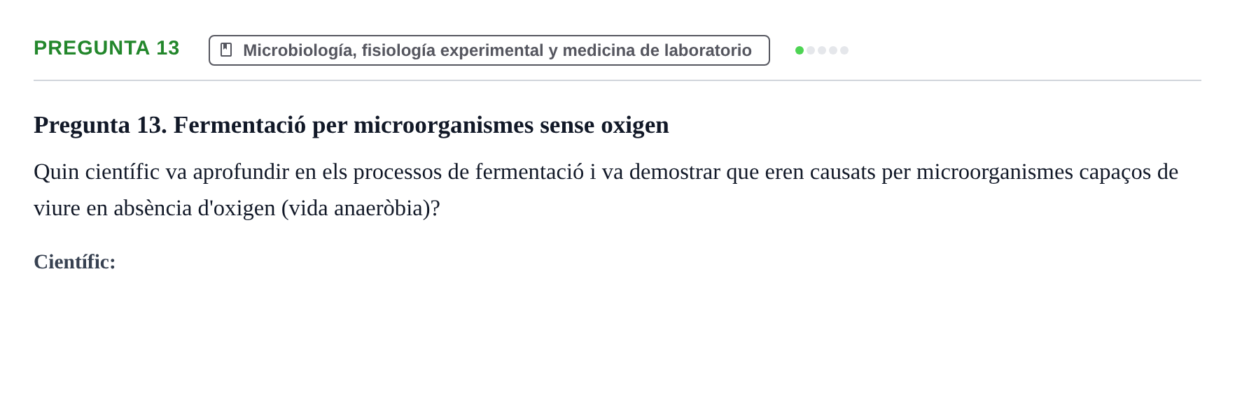 Enunciado: Pregunta 13 · Bases de la Investigación y Documentación URV 2022