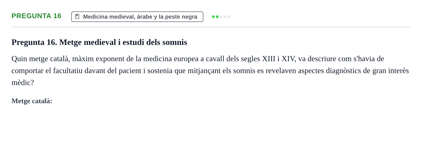 Enunciado: Pregunta 16 · Bases de la Investigación y Documentación URV 2022