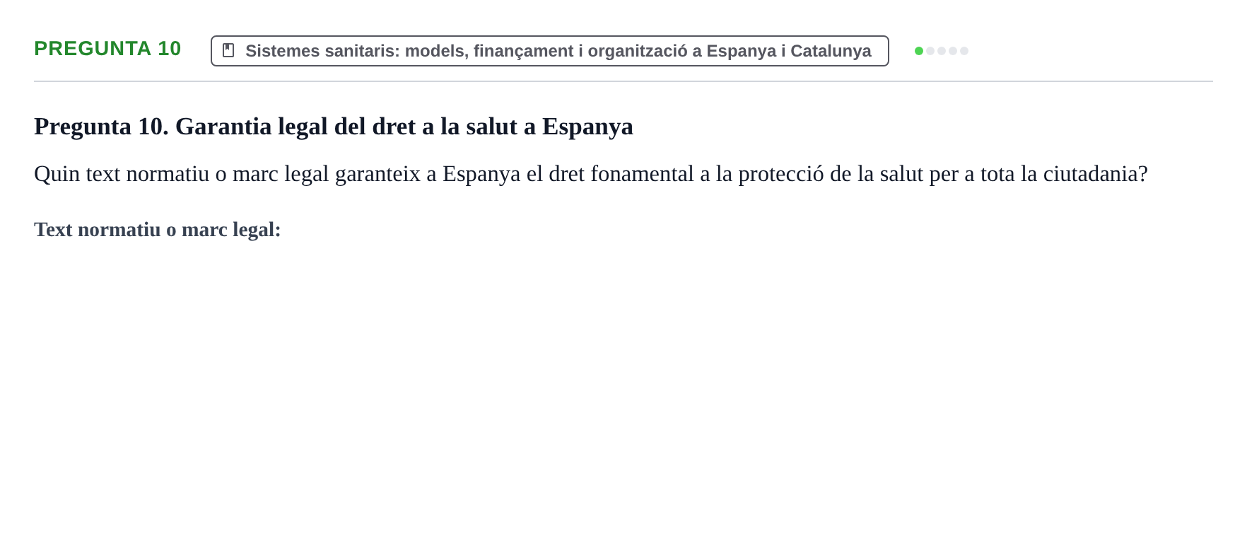Enunciado: Pregunta 10 · Introducción a la Salud, Antropología, Demografía. Historia de la Medicina UB 2012