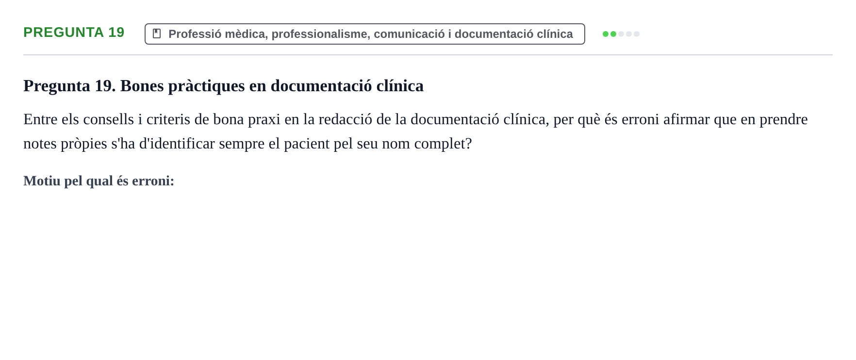Enunciado: Pregunta 19 · Introducción a la Salud, Antropología, Demografía. Historia de la Medicina UB 2012