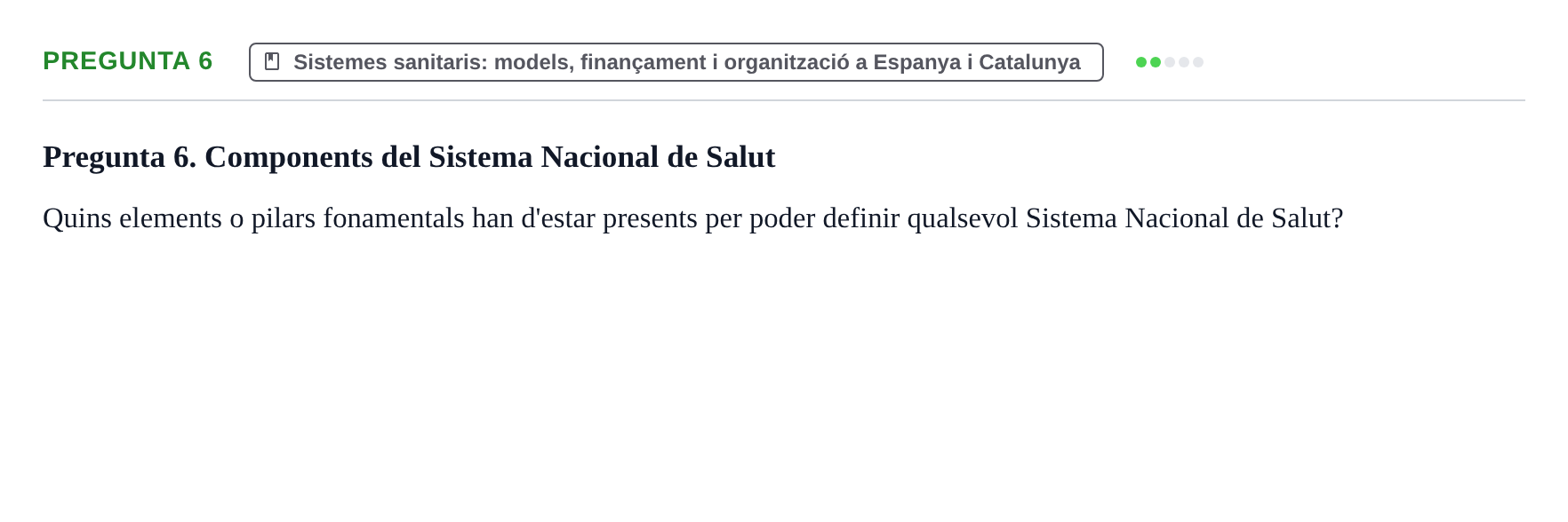 Enunciado: Pregunta 6 · Introducción a la Salud, Antropología, Demografía. Historia de la Medicina UB 2012