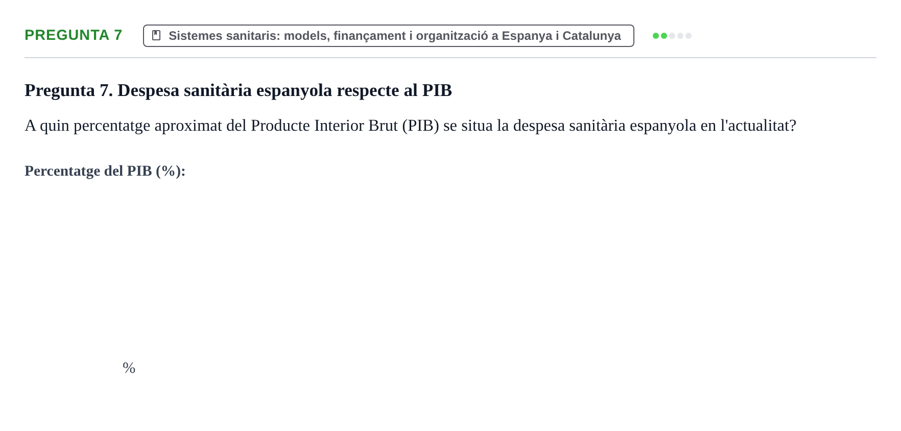 Enunciado: Pregunta 7 · Introducción a la Salud, Antropología, Demografía. Historia de la Medicina UB 2012