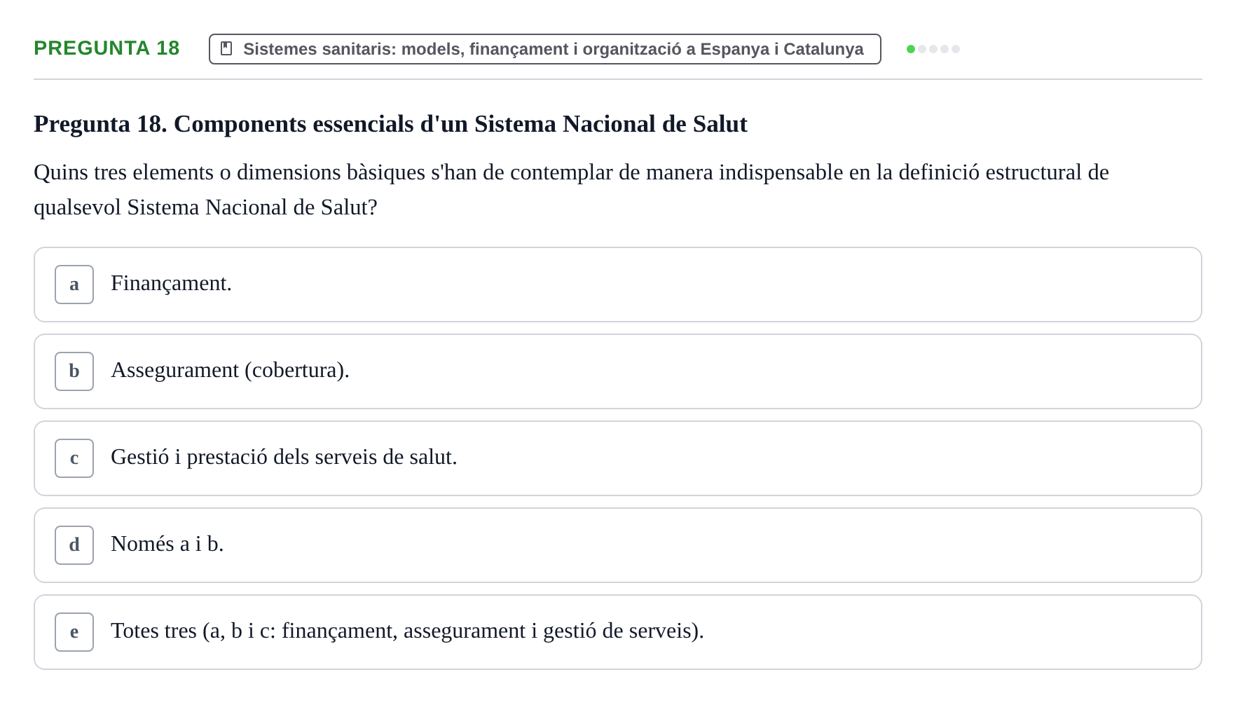 Enunciado: Pregunta 18 · Introducción a la Salud, Antropología, Demografía. Historia de la Medicina UB 2012