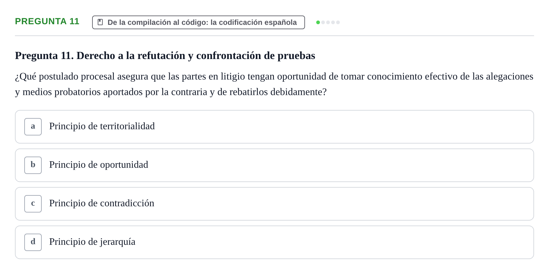 Enunciado: Pregunta 11