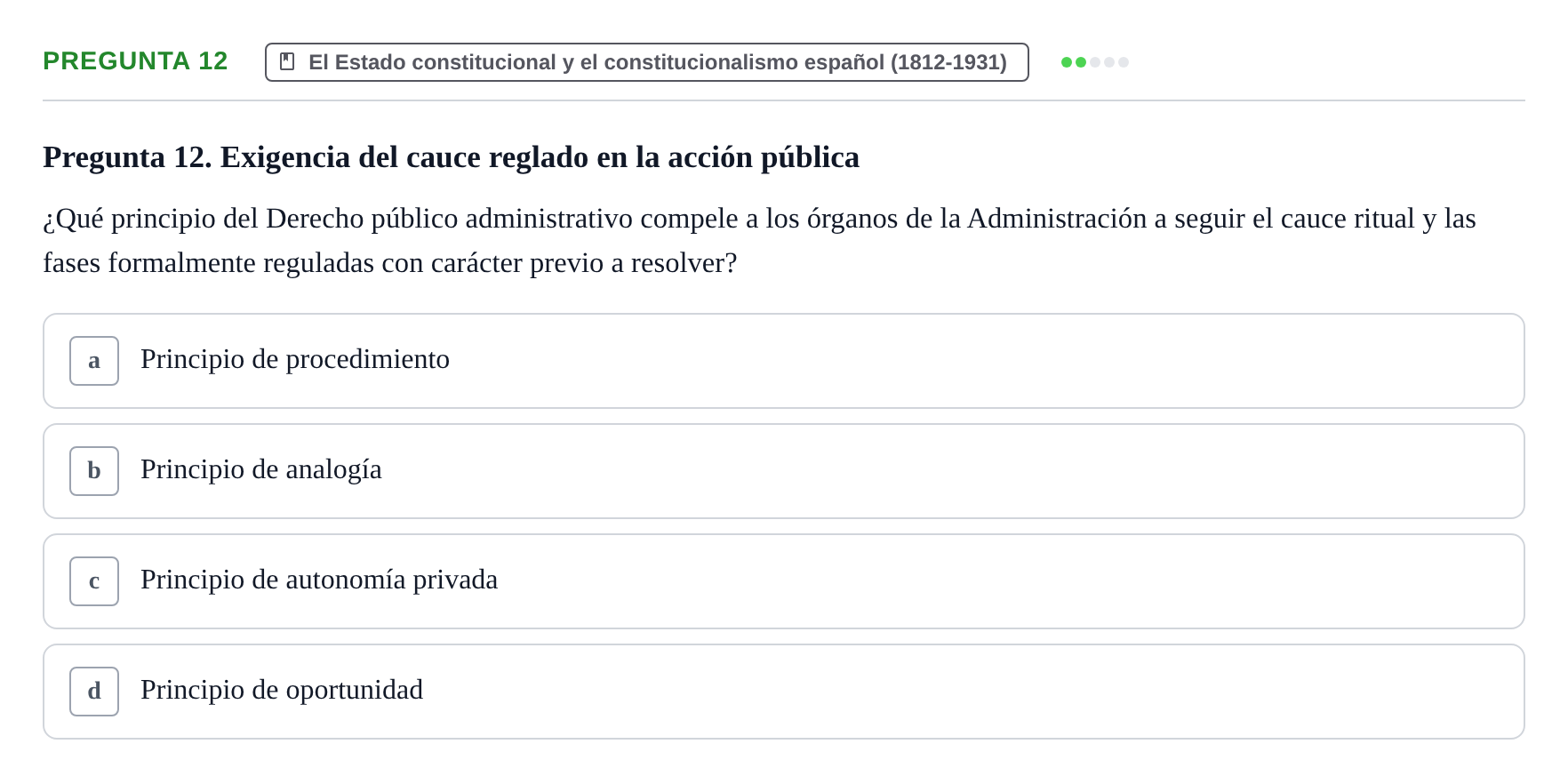 Enunciado: Pregunta 12