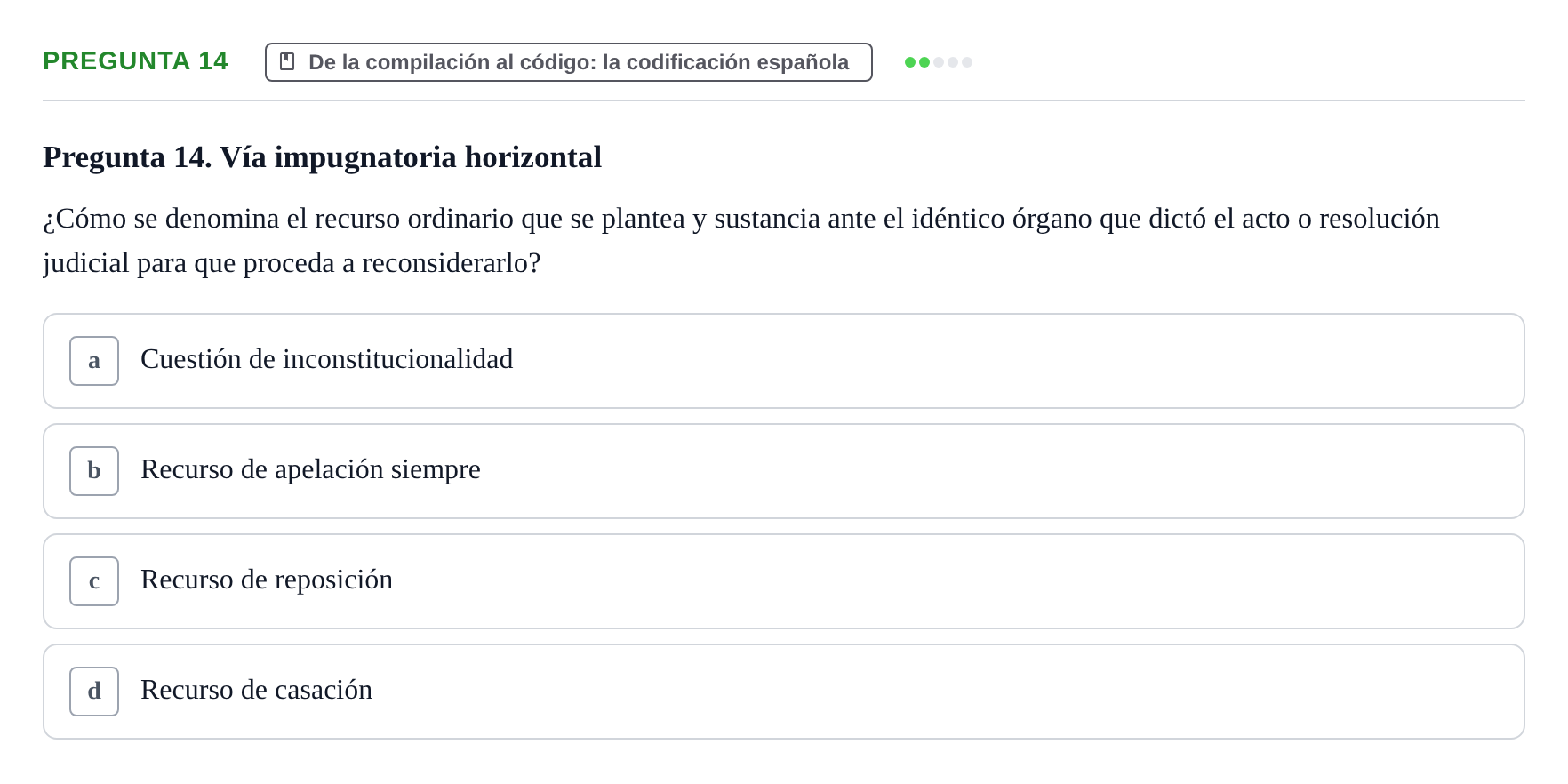 Enunciado: Pregunta 14