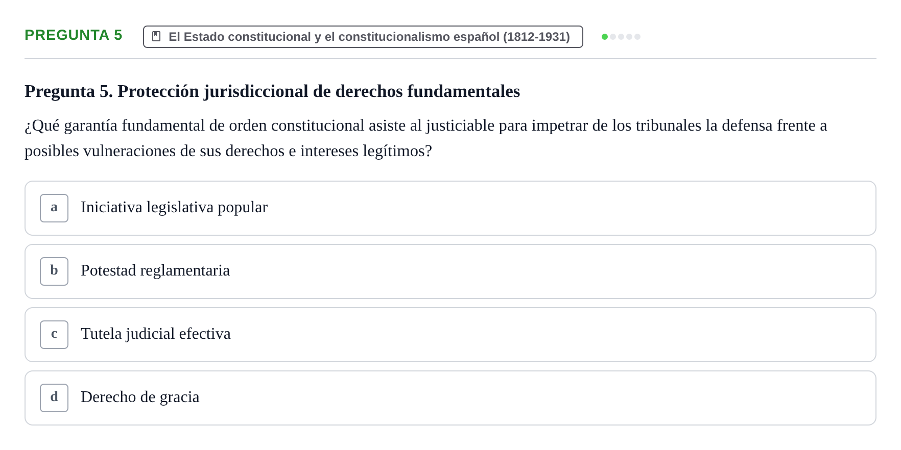 Enunciado: Pregunta 5