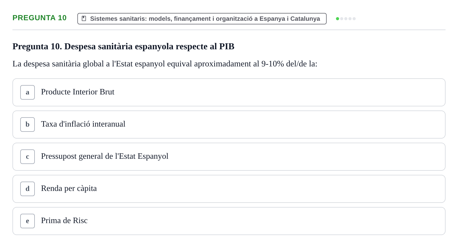 Enunciado: Pregunta 10 · Introducción a la Salud, Antropología, Demografía. Historia de la Medicina UB 2016