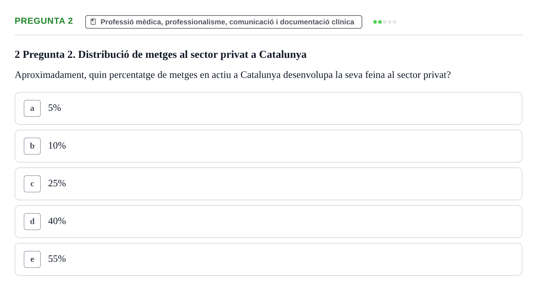 Enunciado: Pregunta 2 · Introducción a la Salud, Antropología, Demografía. Historia de la Medicina UB 2016