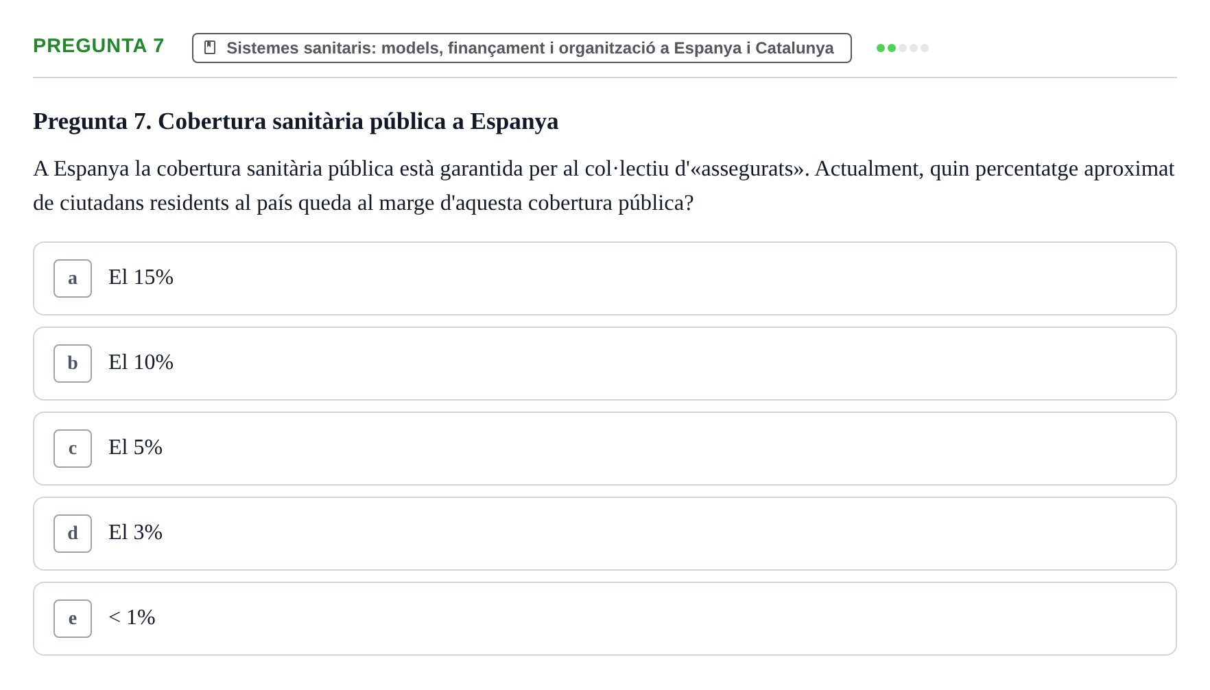 Enunciado: Pregunta 7 · Introducción a la Salud, Antropología, Demografía. Historia de la Medicina UB 2016