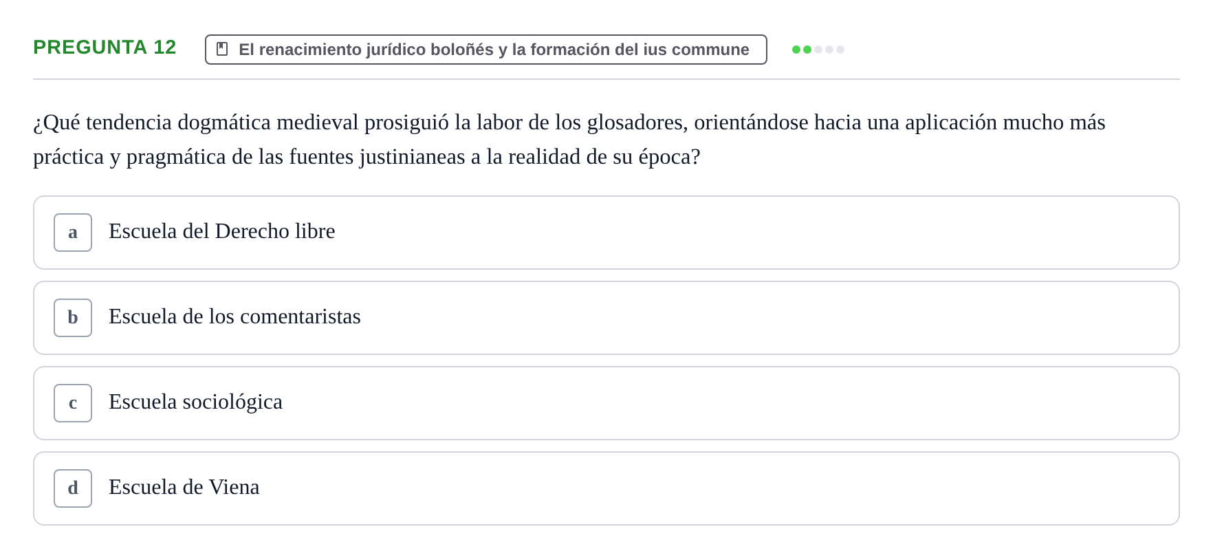 Enunciado: Pregunta 12