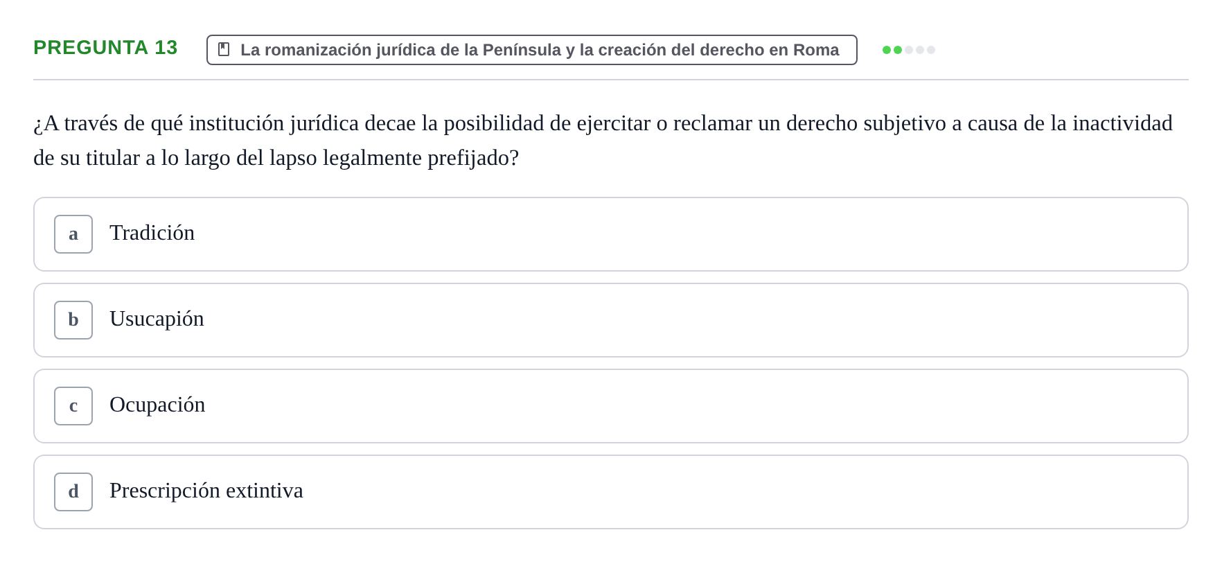 Enunciado: Pregunta 13