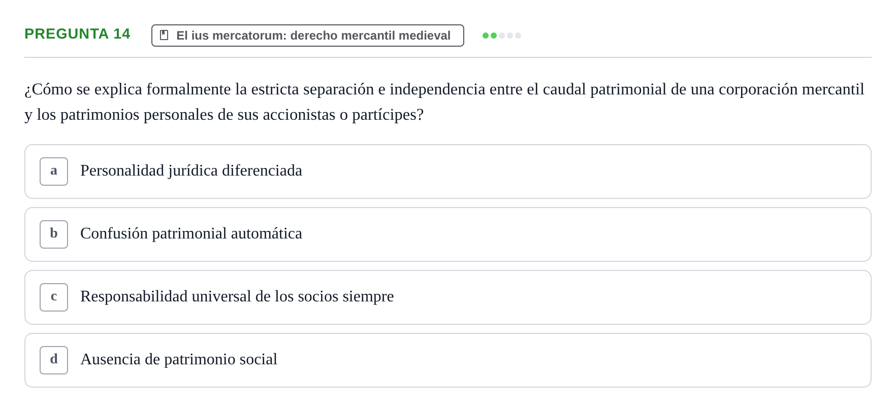 Enunciado: Pregunta 14