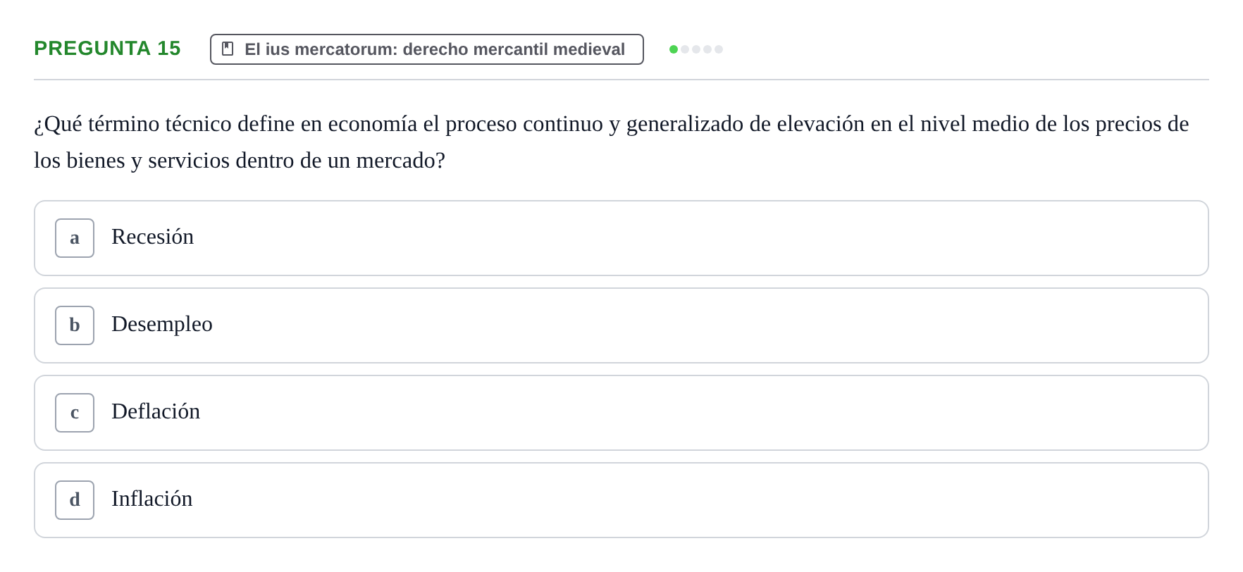Enunciado: Pregunta 15