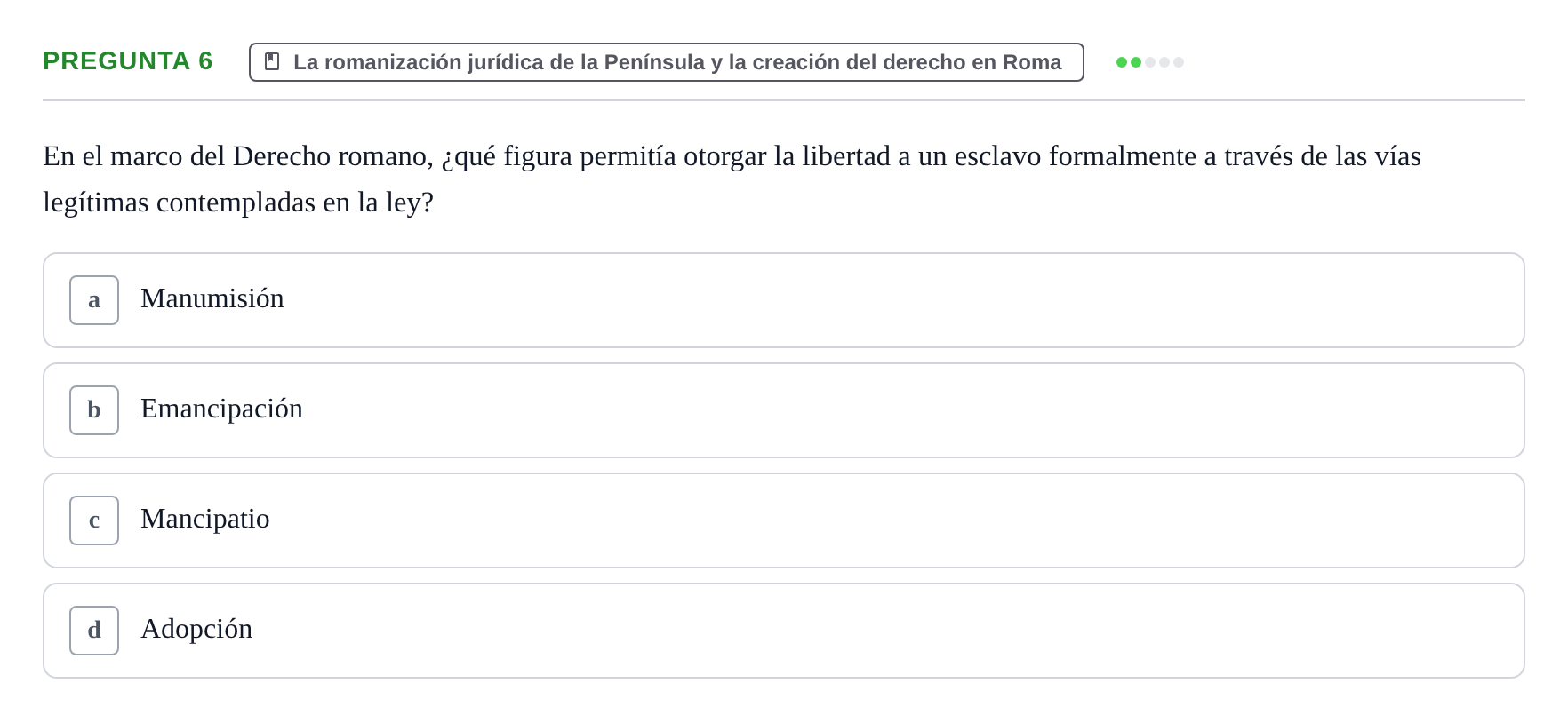 Enunciado: Pregunta 6