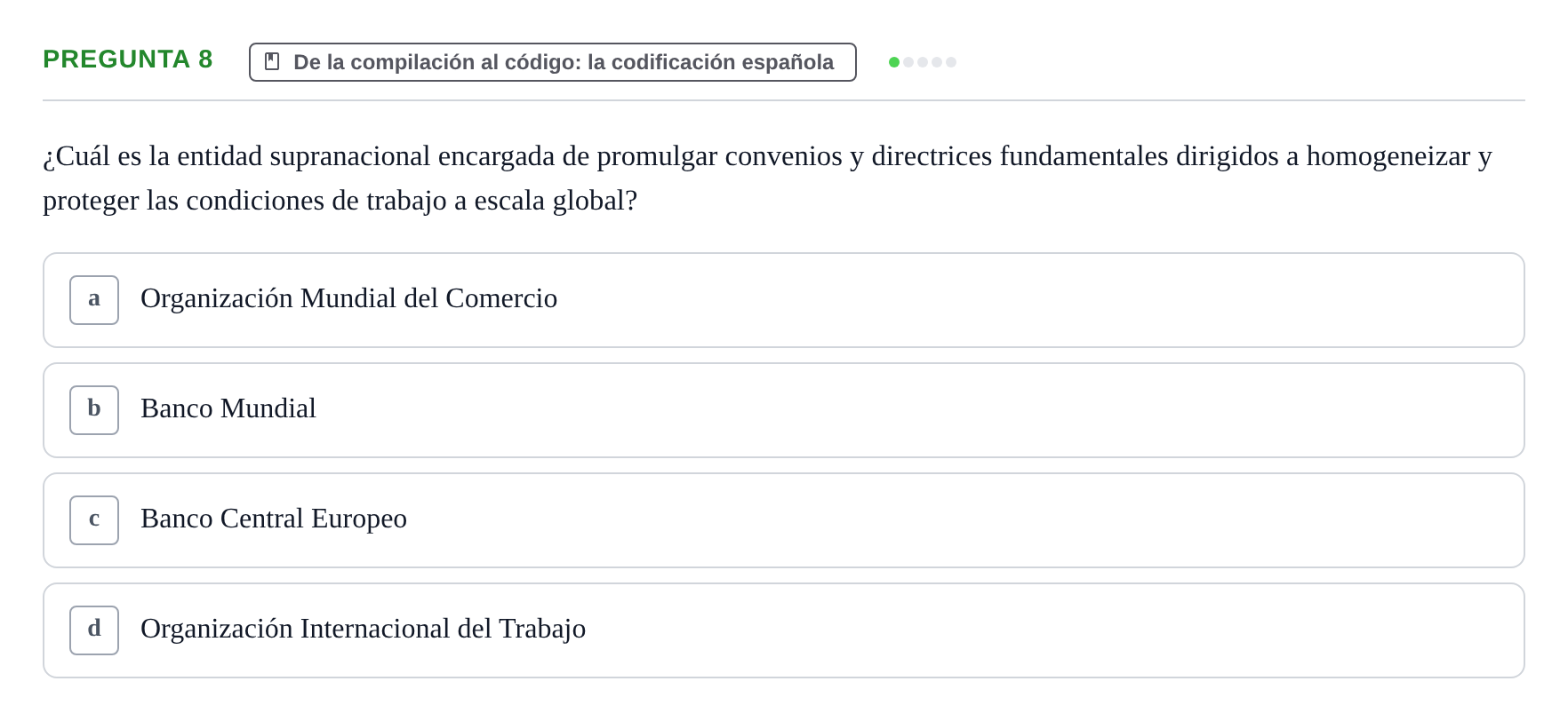 Enunciado: Pregunta 8