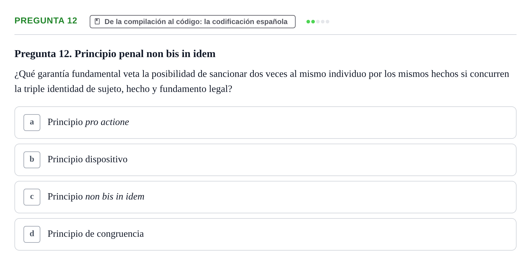 Enunciado: Pregunta 12