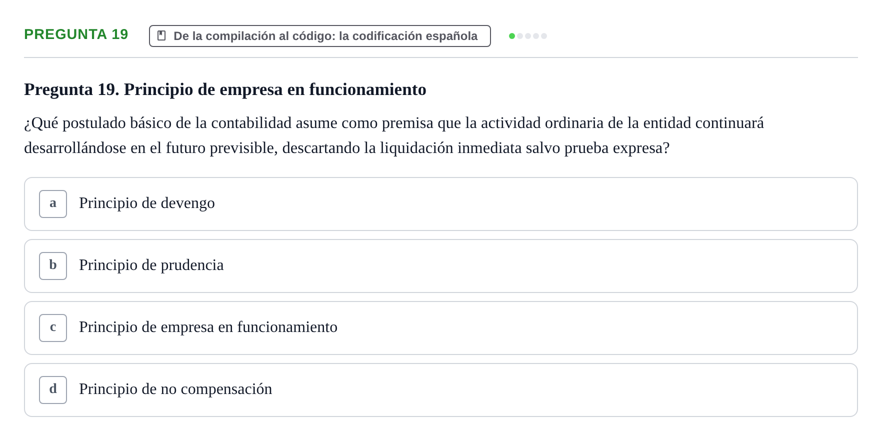 Enunciado: Pregunta 19