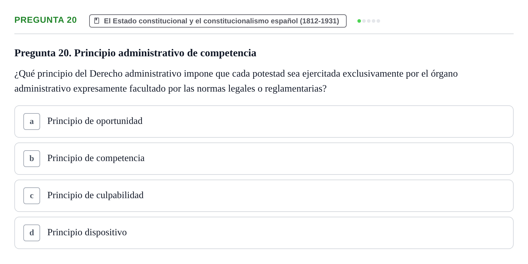 Enunciado: Pregunta 20