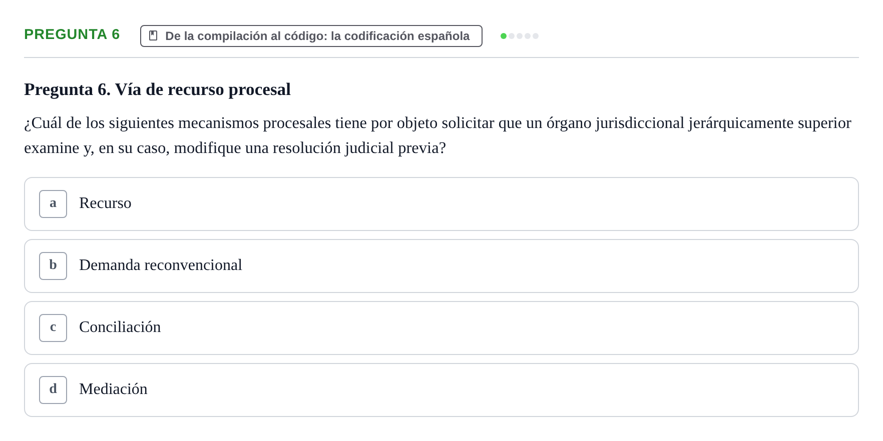 Enunciado: Pregunta 6