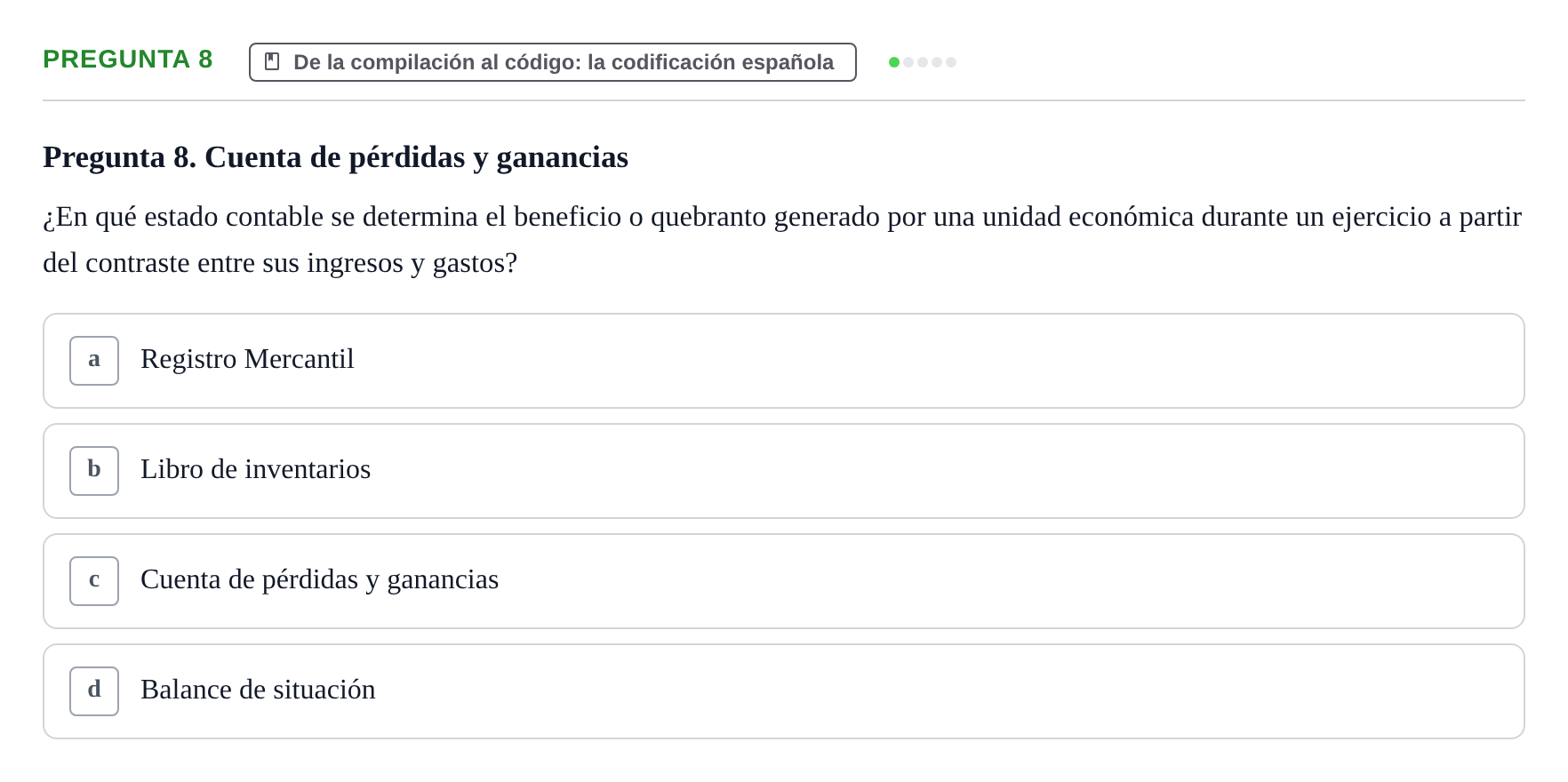 Enunciado: Pregunta 8