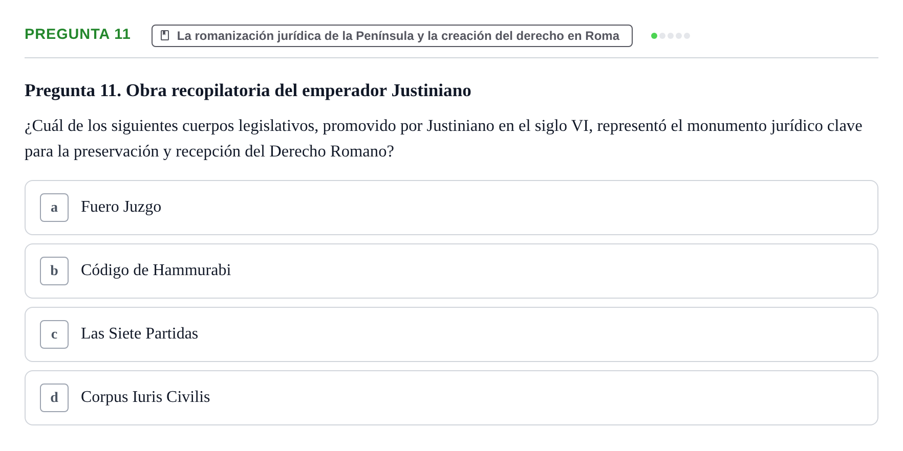 Enunciado: Pregunta 11
