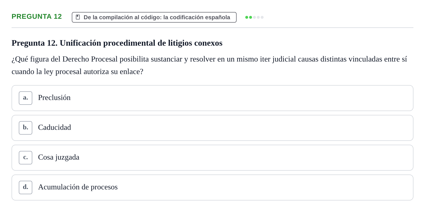 Enunciado: Pregunta 12