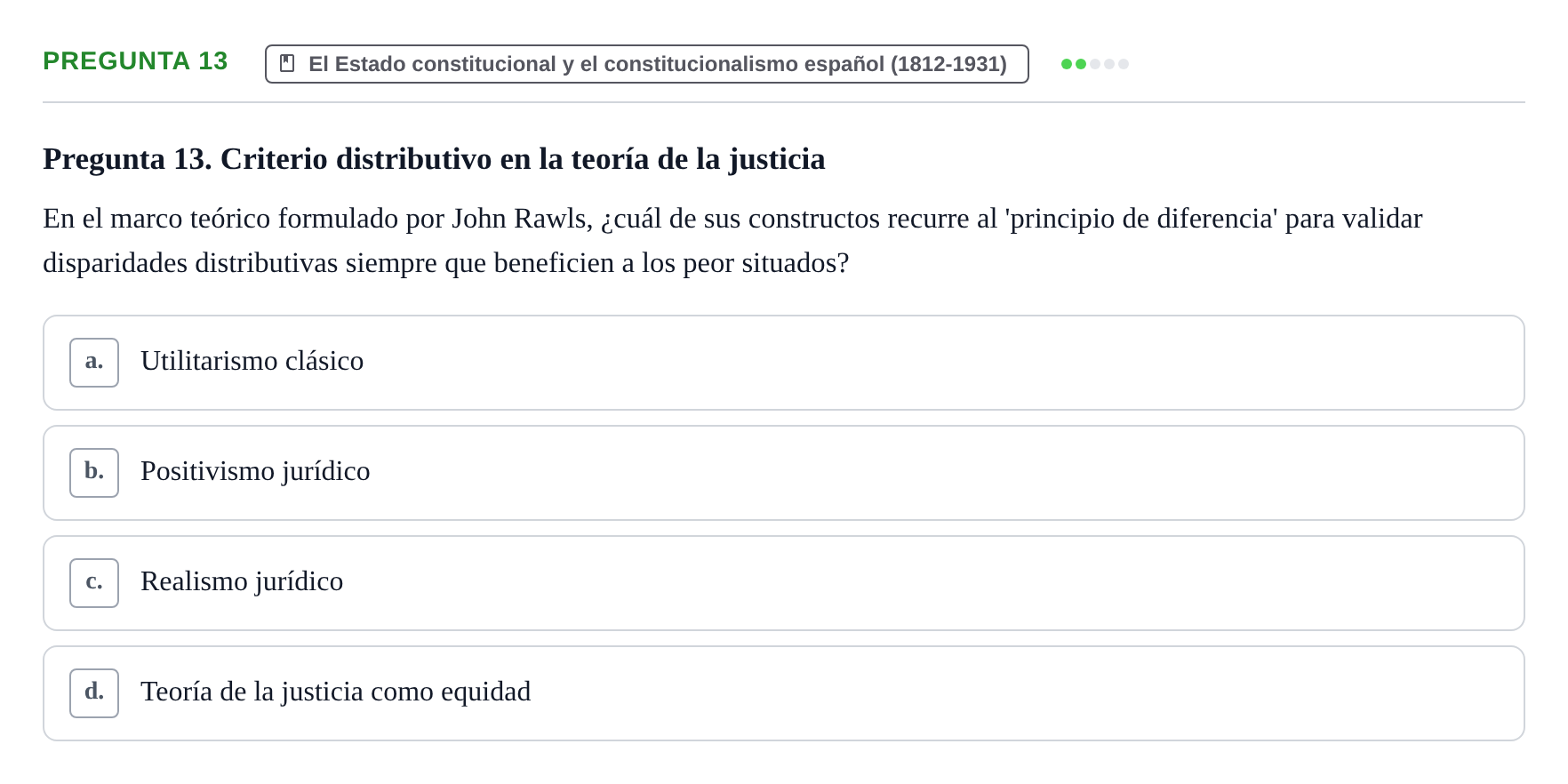 Enunciado: Pregunta 13