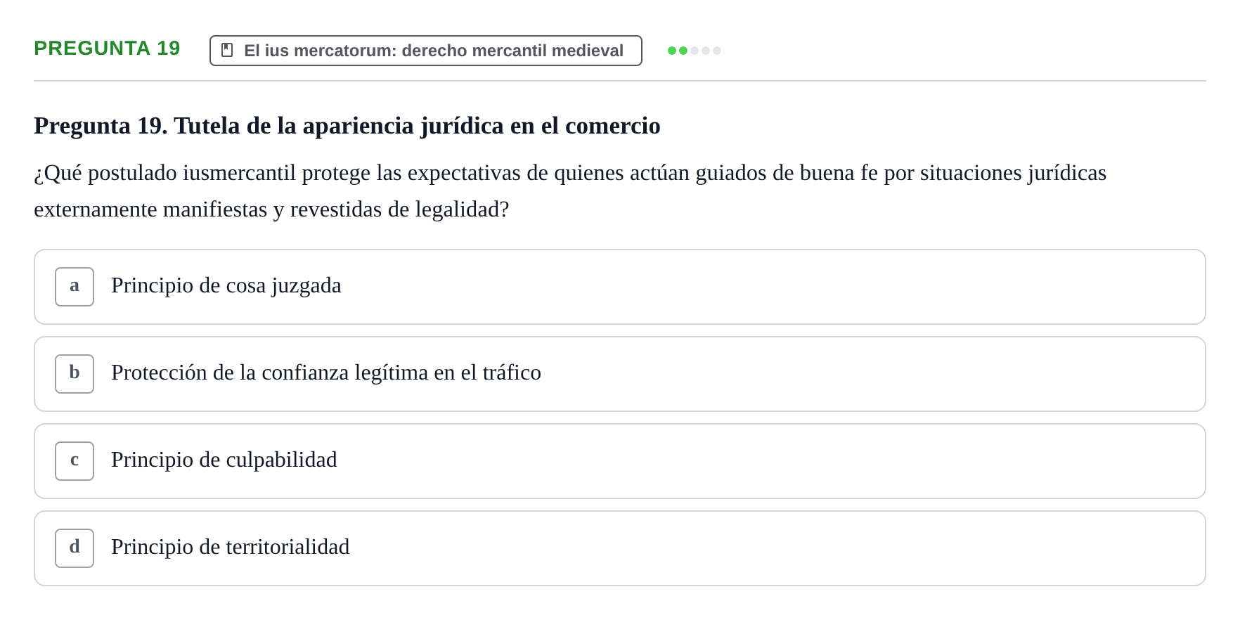 Enunciado: Pregunta 19