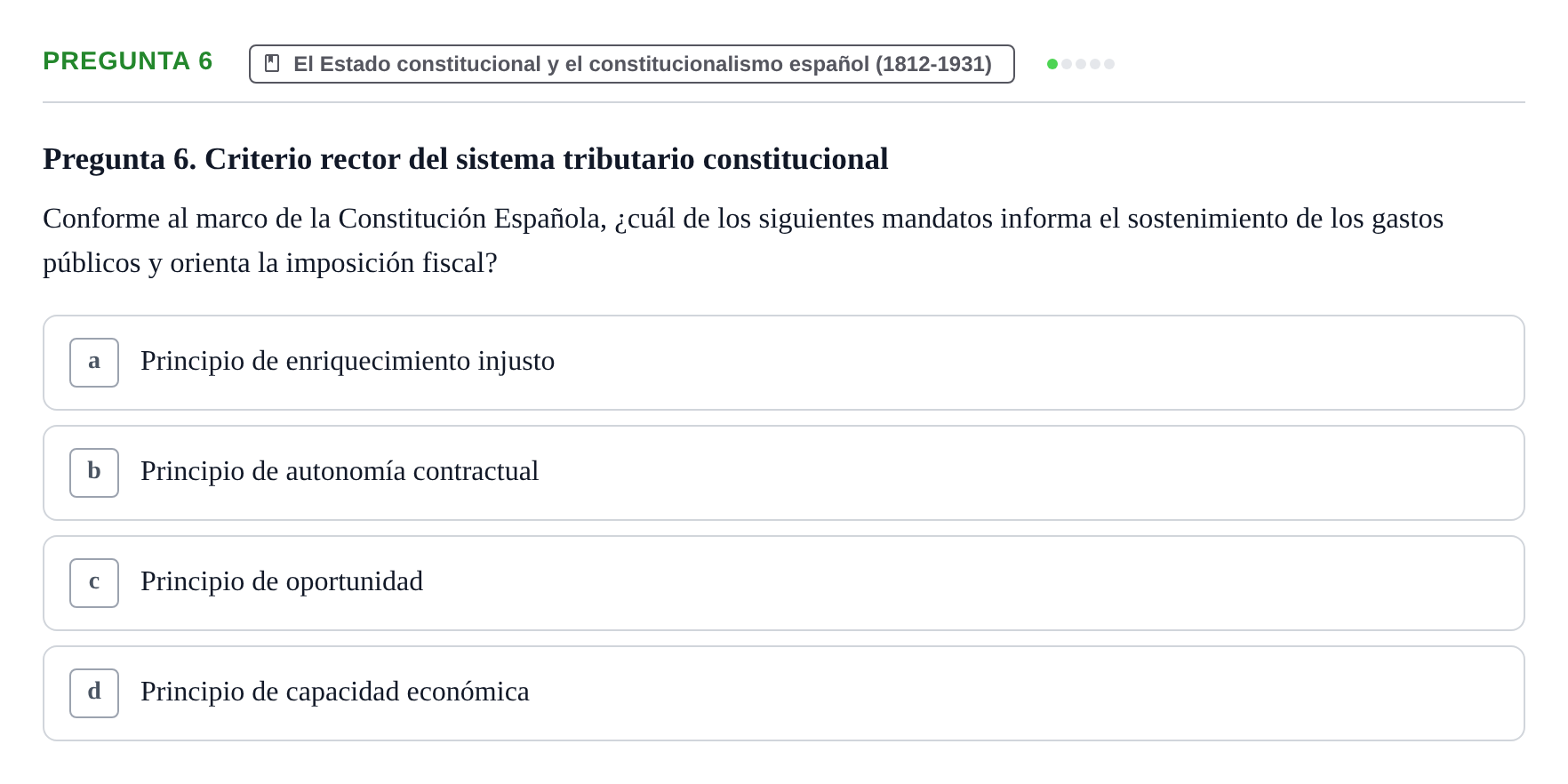Enunciado: Pregunta 6