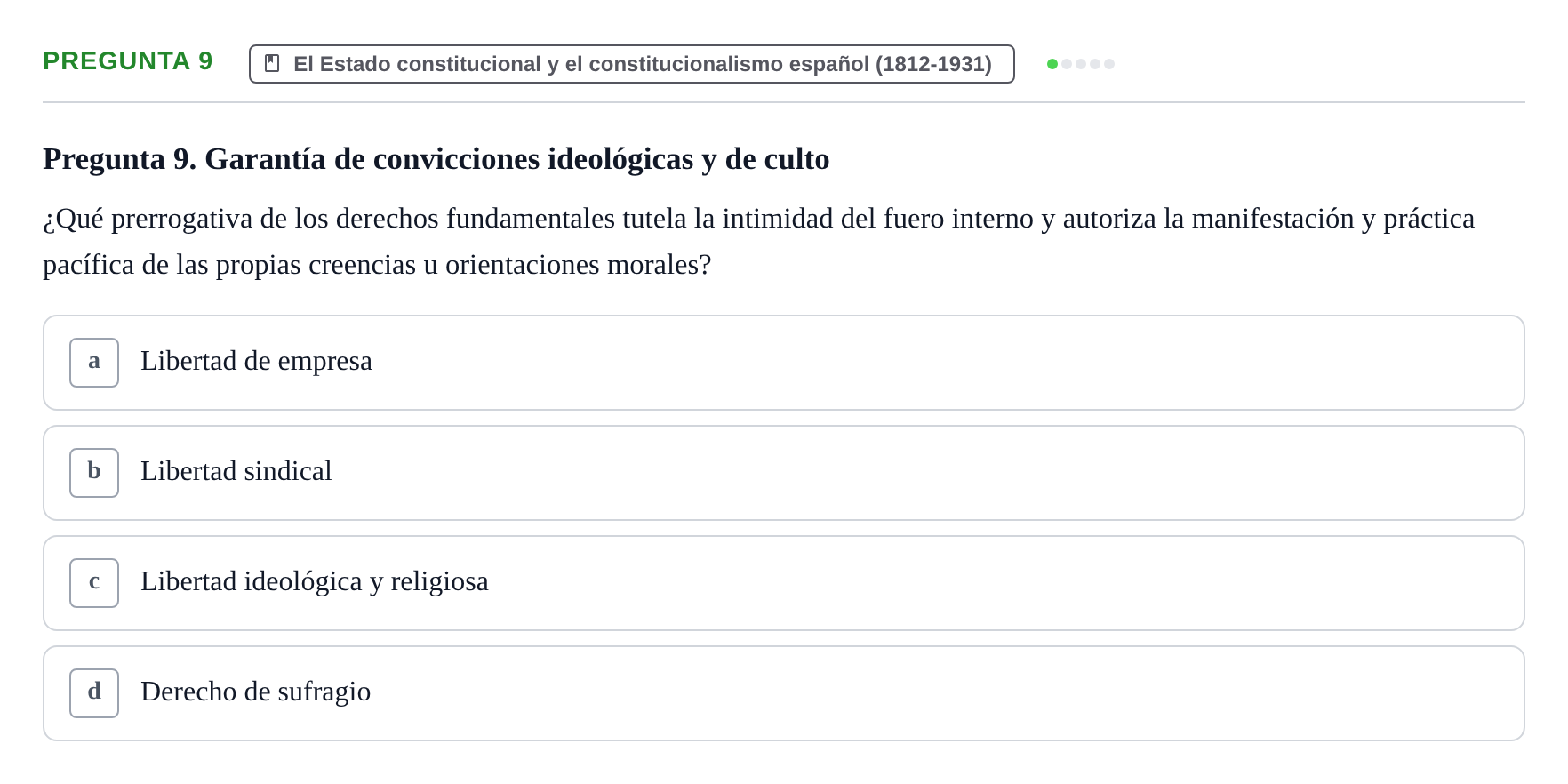 Enunciado: Pregunta 9