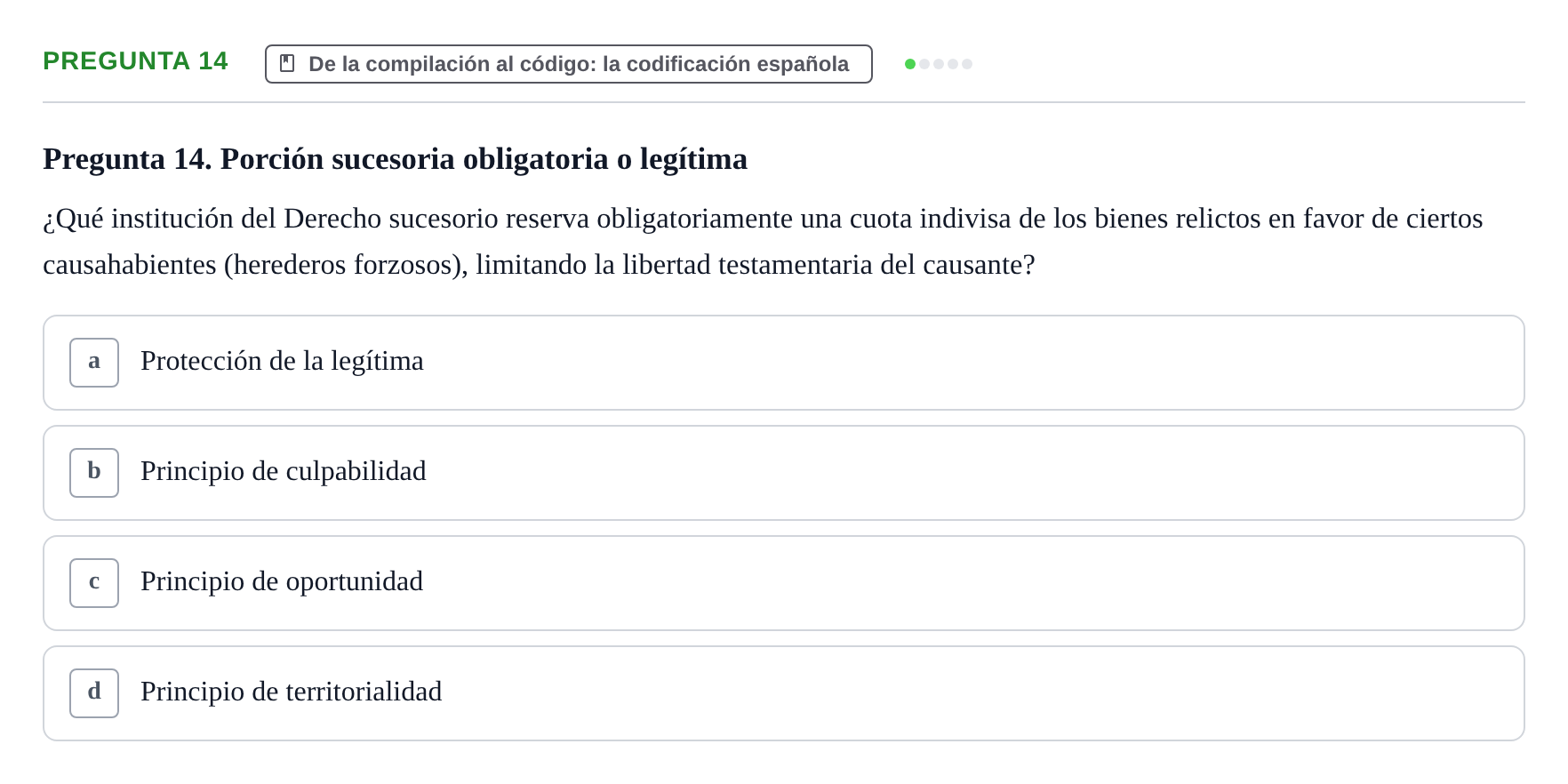 Enunciado: Pregunta 14