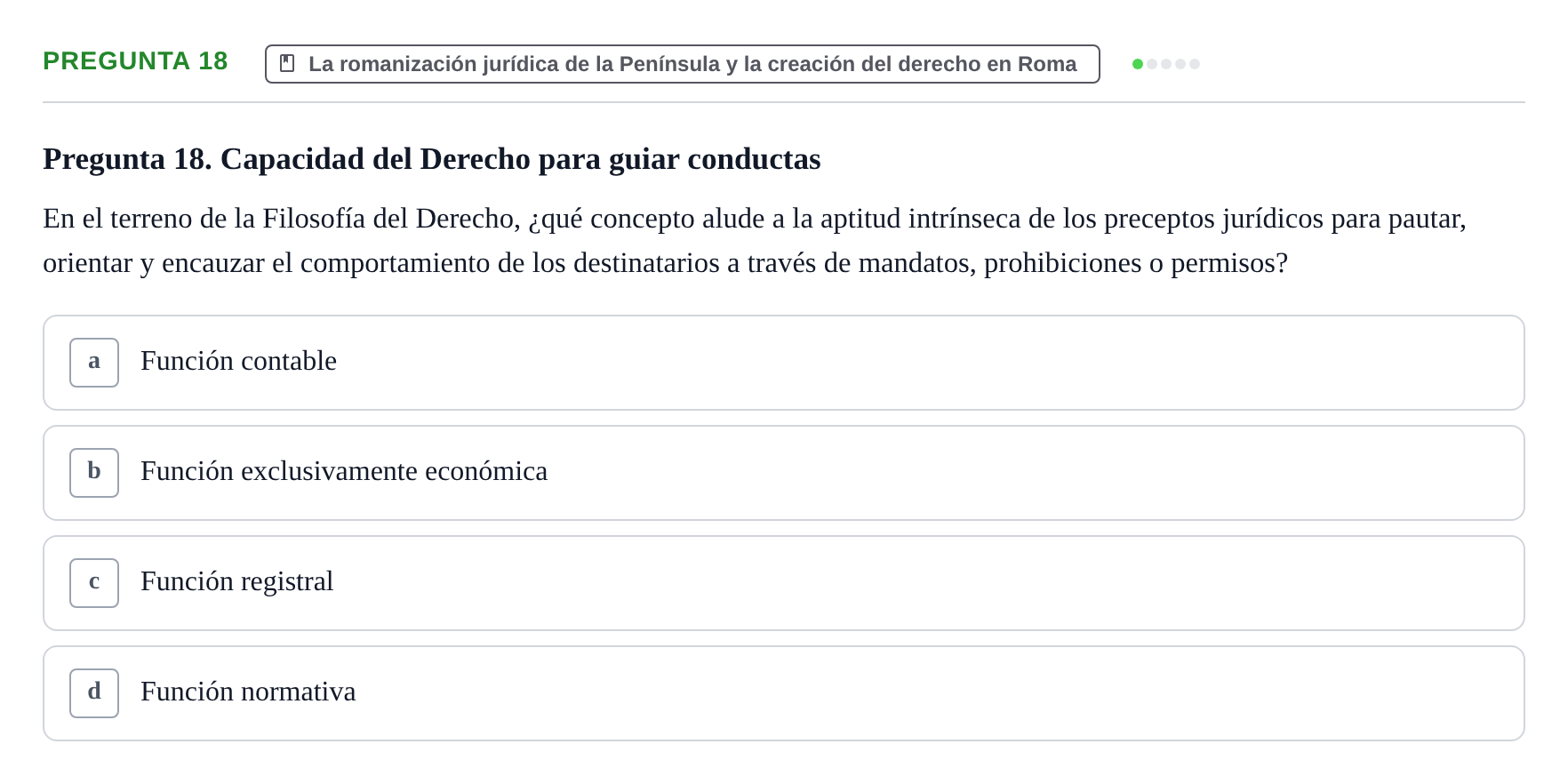 Enunciado: Pregunta 18