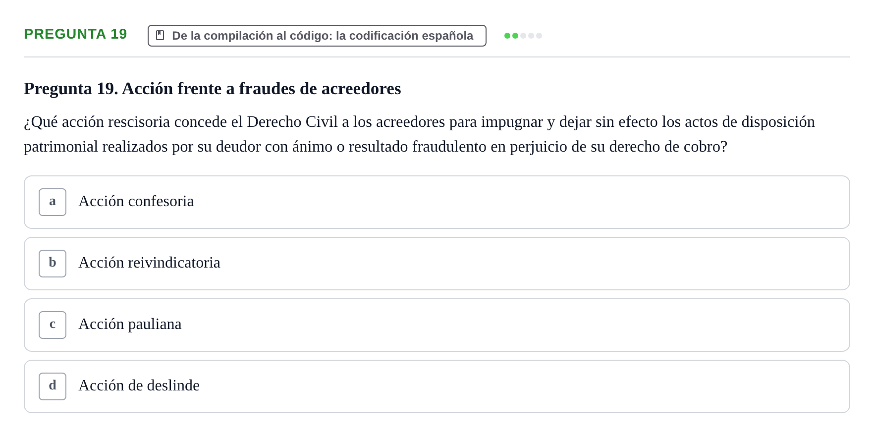 Enunciado: Pregunta 19