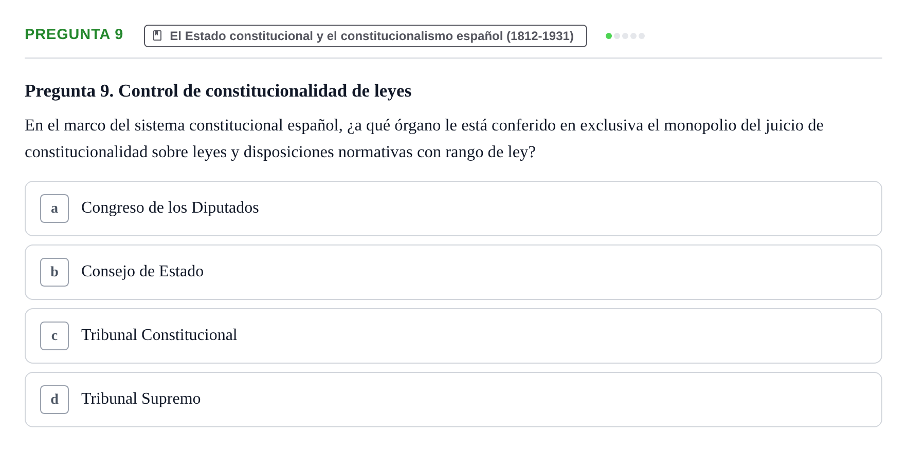 Enunciado: Pregunta 9