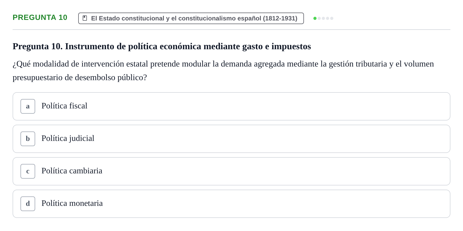 Enunciado: Pregunta 10