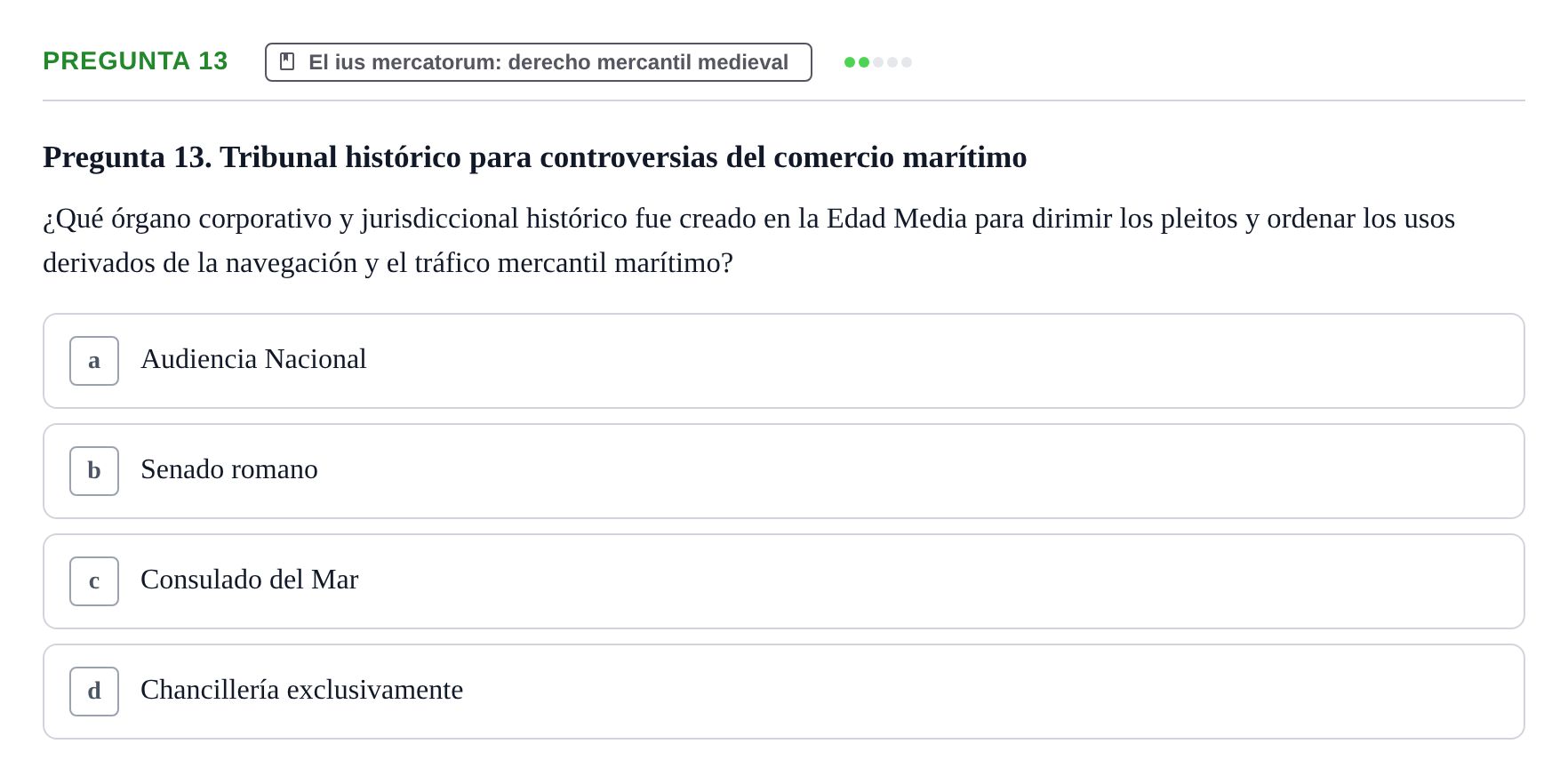 Enunciado: Pregunta 13